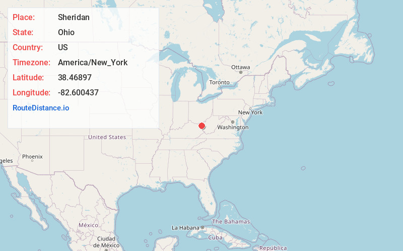 Map of Sheridan