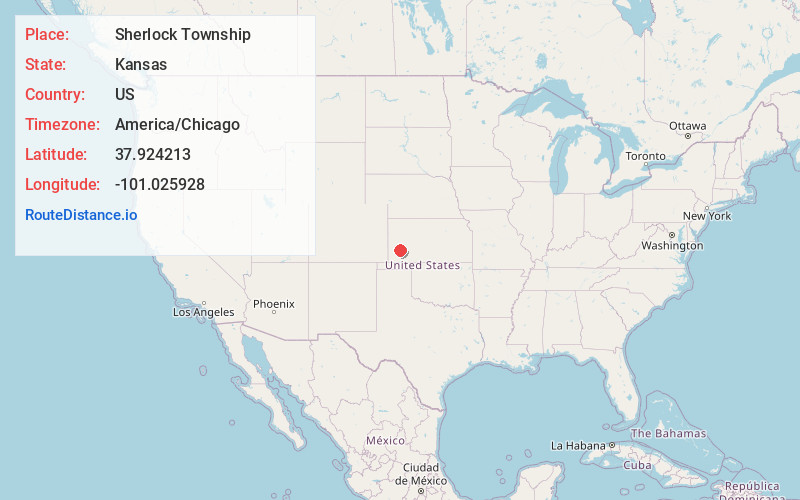 Map of Sherlock Township
