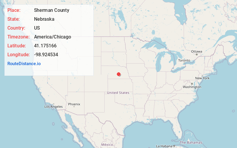 Map of Sherman County