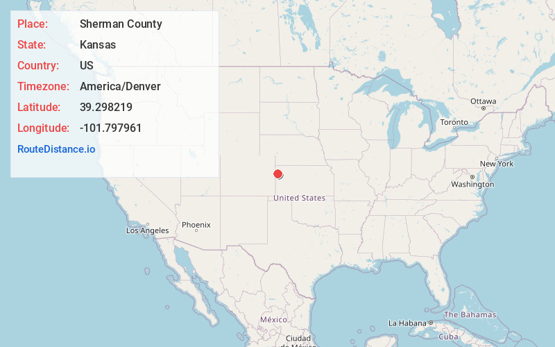 Map of Sherman County