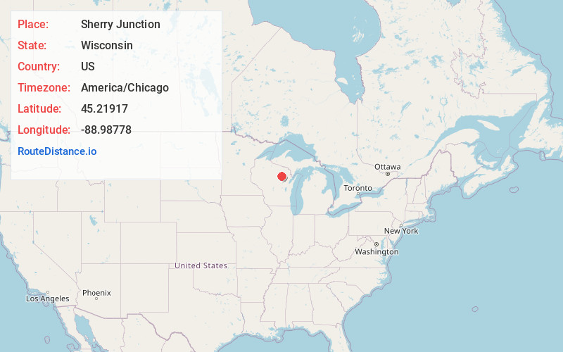 Map of Sherry Junction