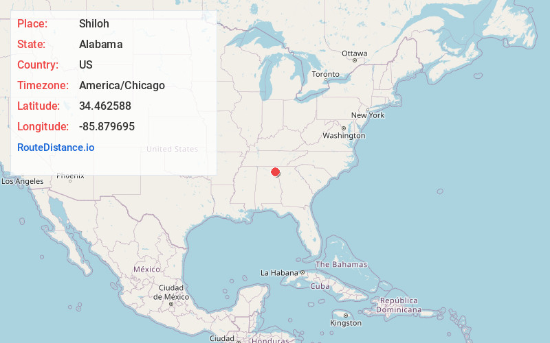 Map of Shiloh