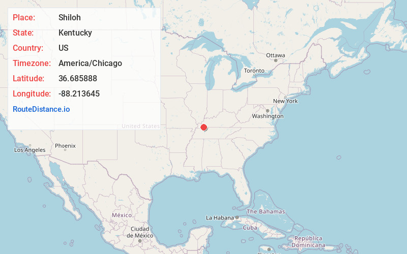 Map of Shiloh