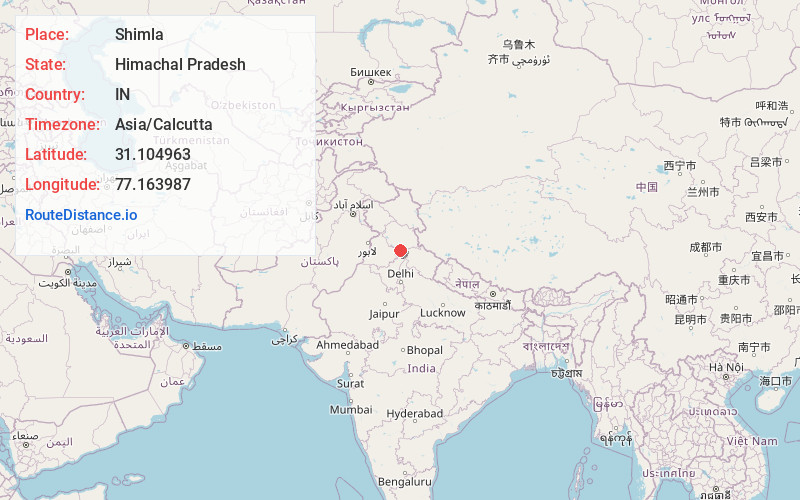 Map of Shimla