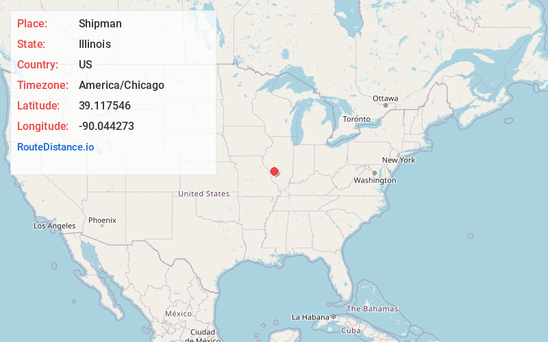 Map of Shipman