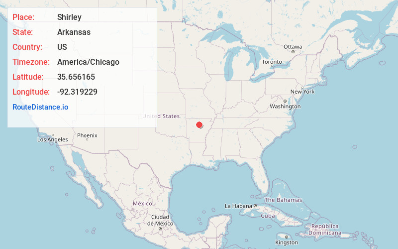 Map of Shirley