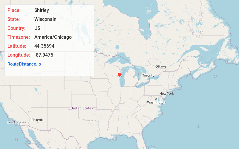 Map of Shirley