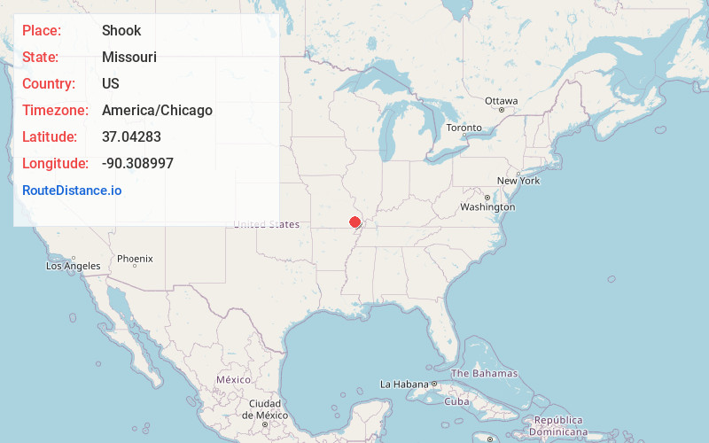 Map of Shook