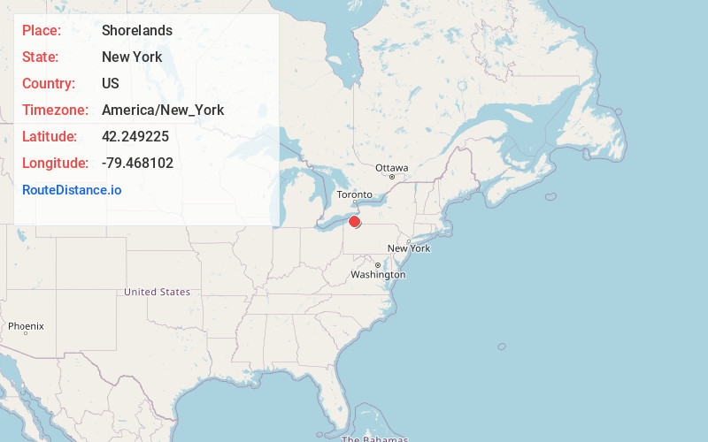 Map of Shorelands