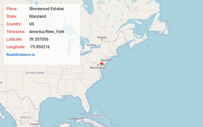Map of Shorewood Estates