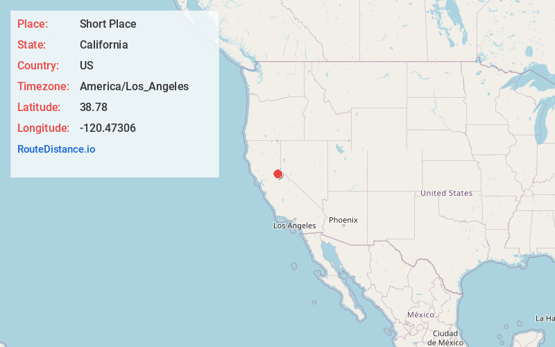 Map of Short Place