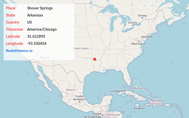 Map of Shover Springs