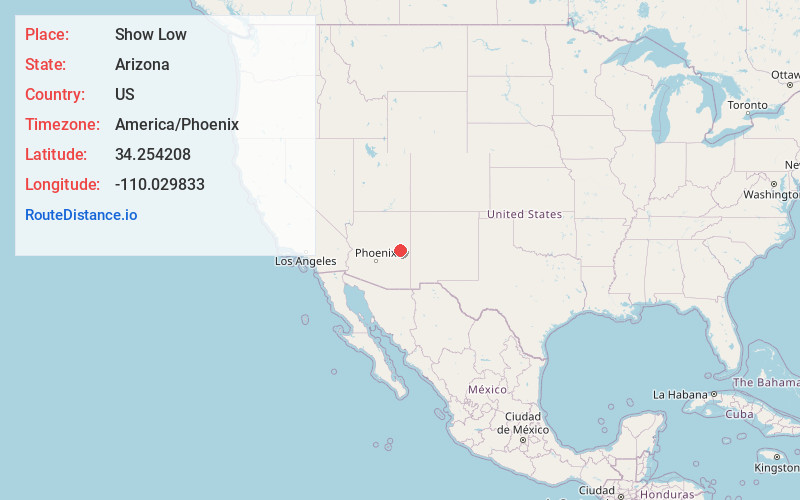 Map of Show Low