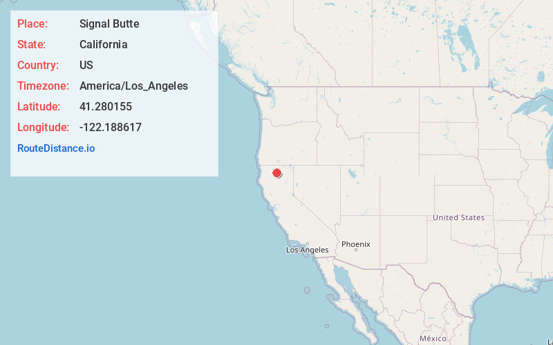 Map of Signal Butte
