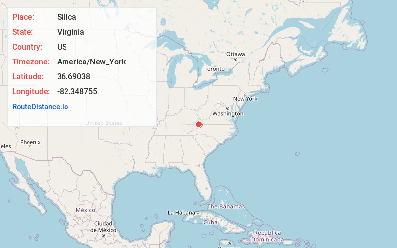 Map of Silica