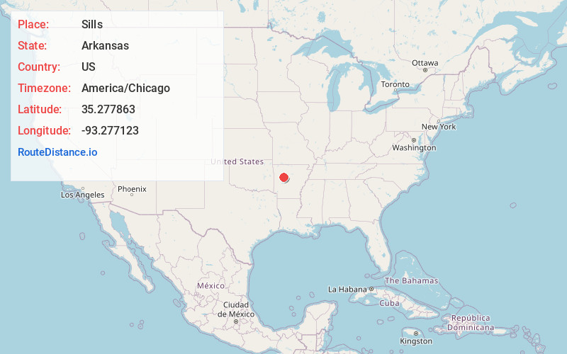 Map of Sills