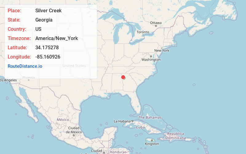 Map of Silver Creek