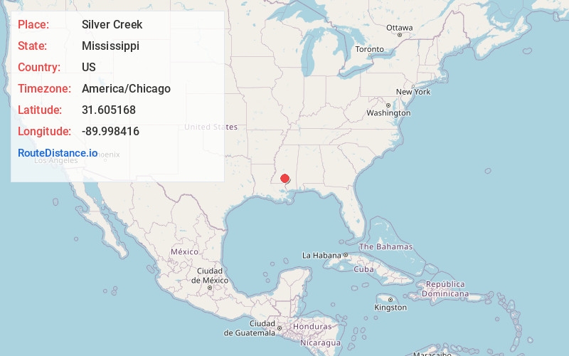 Map of Silver Creek