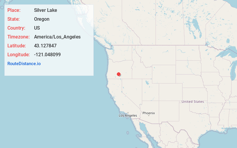 Map of Silver Lake