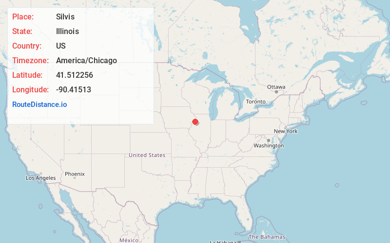 Map of Silvis