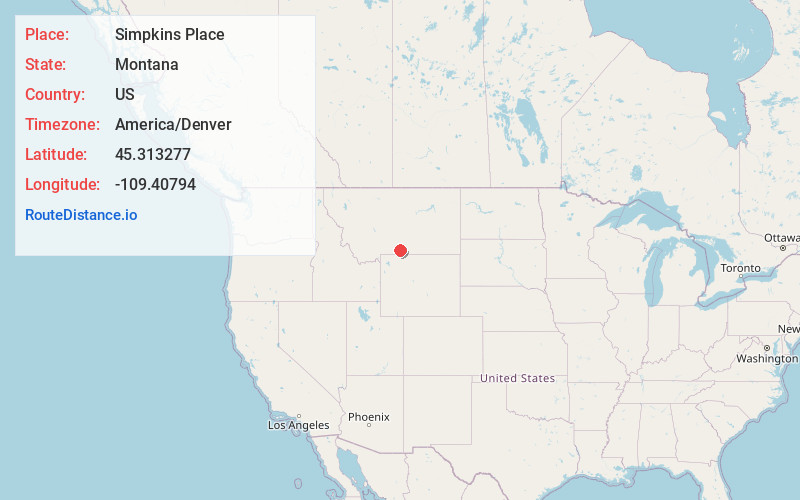 Map of Simpkins Place
