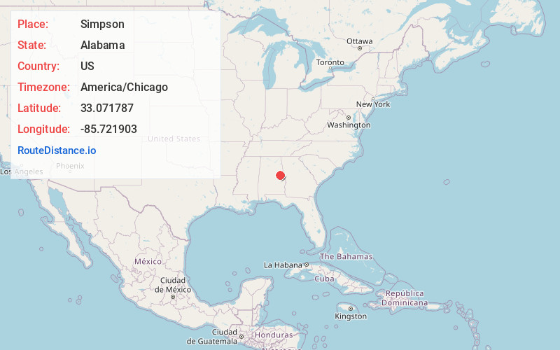 Map of Simpson