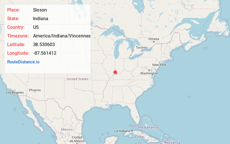 Map of Sisson