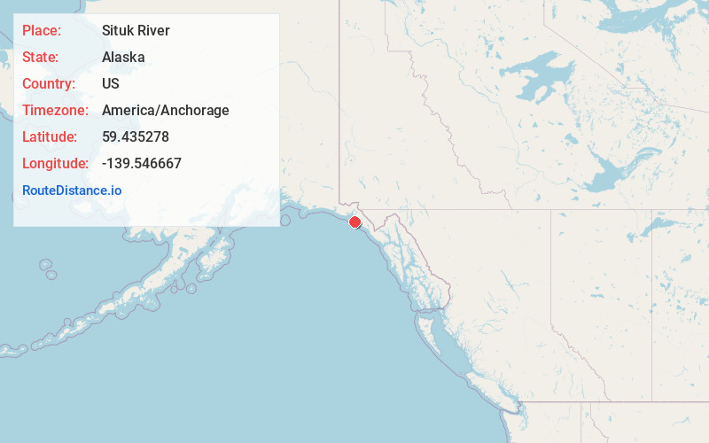 Map of Situk River