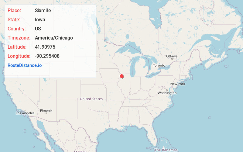 Map of Sixmile