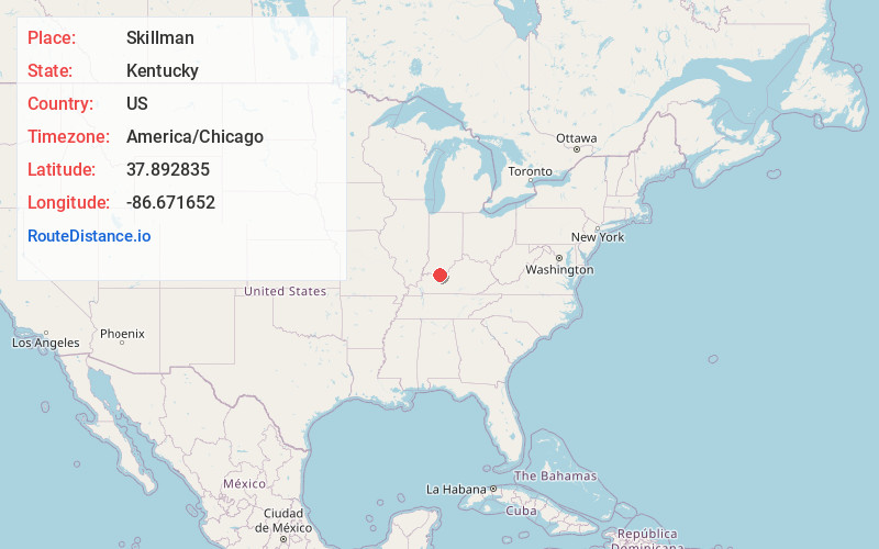 Map of Skillman