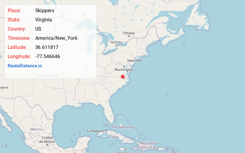 Map of Skippers
