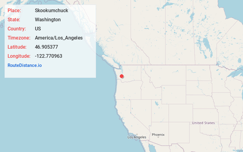 Map of Skookumchuck