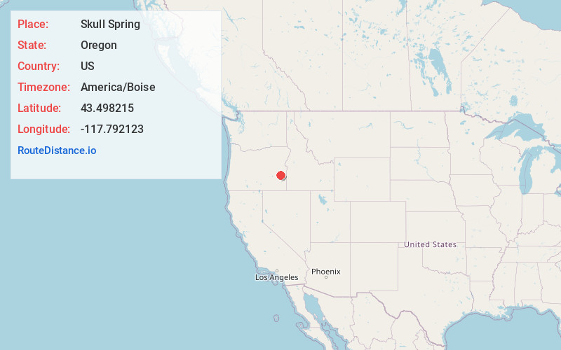 Map of Skull Spring