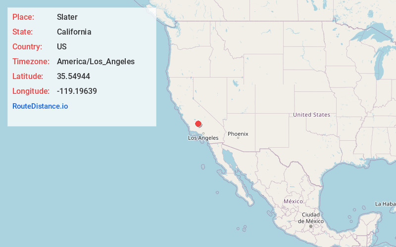 Map of Slater