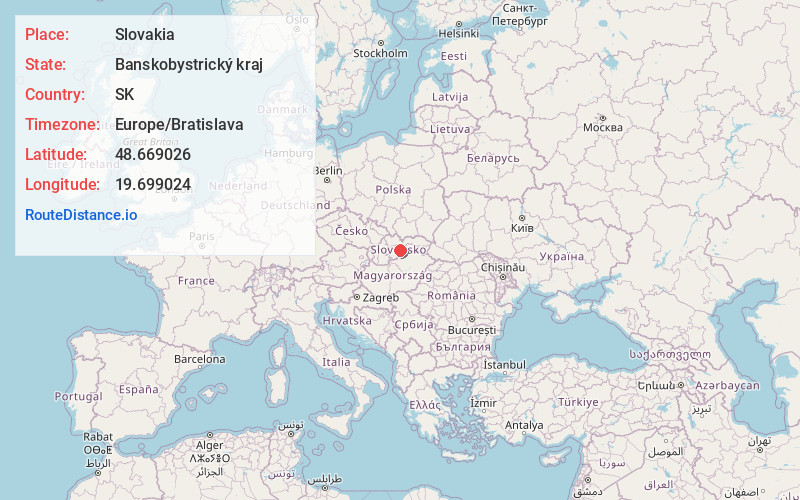 Map of Slovakia