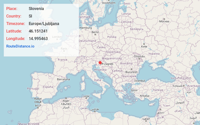 Map of Slovenia