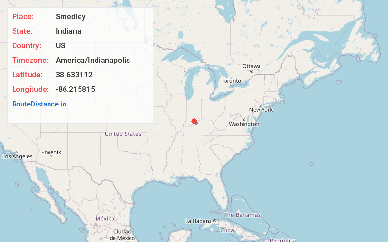 Map of Smedley