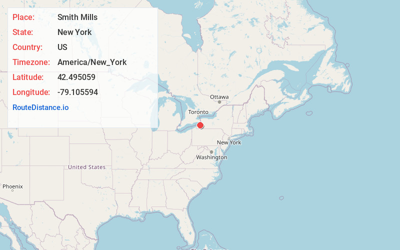 Map of Smith Mills
