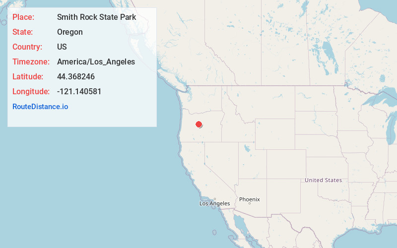 Map of Smith Rock State Park