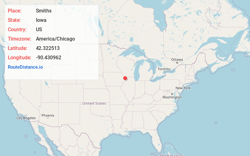 Map of Smiths