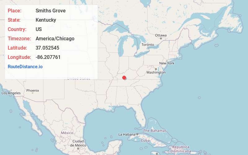 Map of Smiths Grove