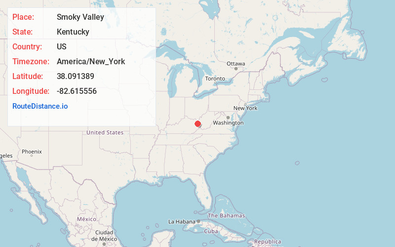 Map of Smoky Valley