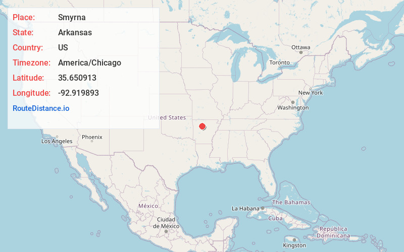 Map of Smyrna