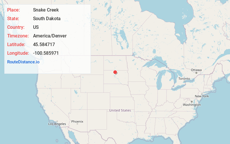 Map of Snake Creek