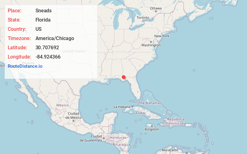 Map of Sneads