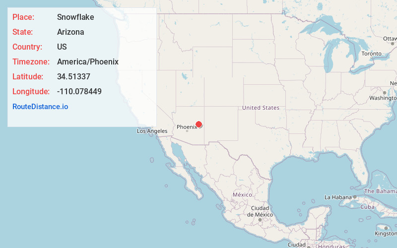 Map of Snowflake