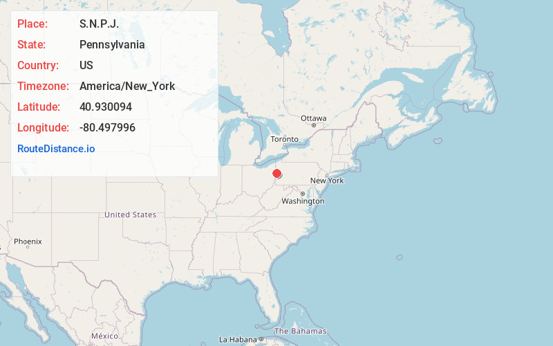 Map of S.N.P.J.
