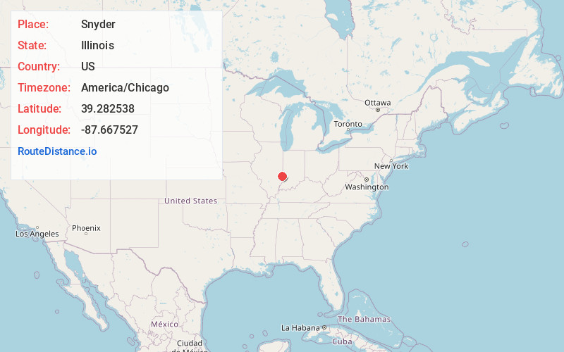 Map of Snyder
