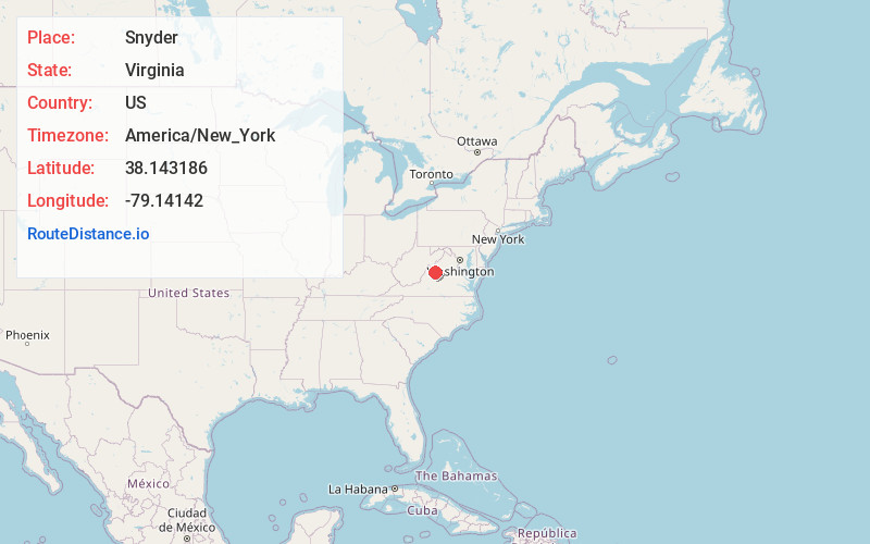 Map of Snyder