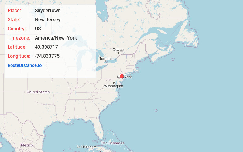 Map of Snydertown